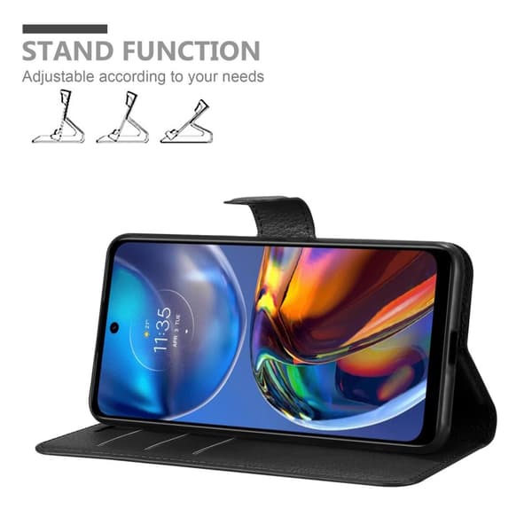 Motorola MOTO E32 4G / E32S Plånboksfodral Fodral Skal Case med magnetisk stängning, ståfunktion och kortplats