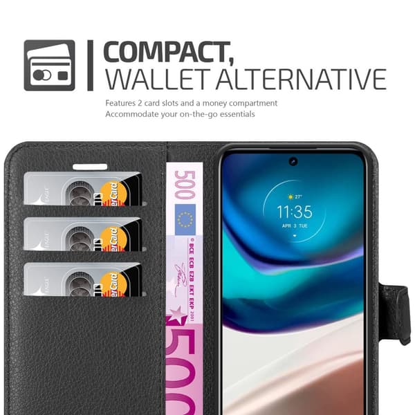 Motorola MOTO G42 Plånboksfodral Fodral Skal Case med magnetisk stängning, ståfunktion och kortplats