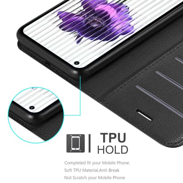 Deksel til Nothing Phone (1) Lommebokdeksel med magnetisk lukking, stativfunksjon og kortlomme