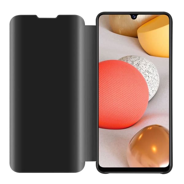 Samsung Galaxy A42 4G Skal Plånboksfodral Clear View Mirror Skyddsomslag med standfunktion 360 graders skydd