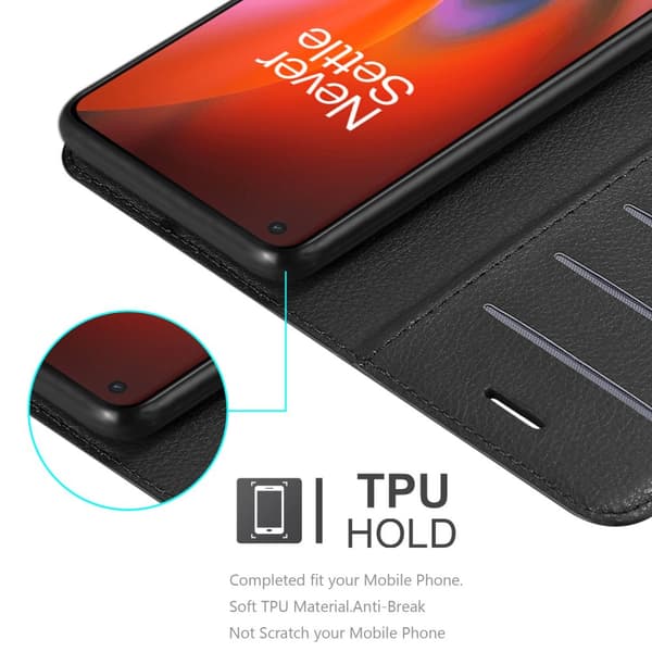 Deksel til OnePlus Nord 2 5G Lommebokdeksel med magnetisk lukking, stativfunksjon og kortlomme