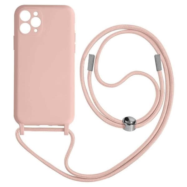 iPhone 11 Pro Max-fodral - AVIZAR - Semi-rigid - Justerbar nylonrem 80 cm - Rosa - Unisex