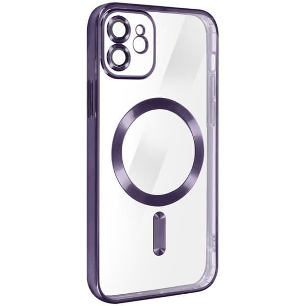 MagSafe iPhone 12 Lila Silikonfodral Magsafe Fodral