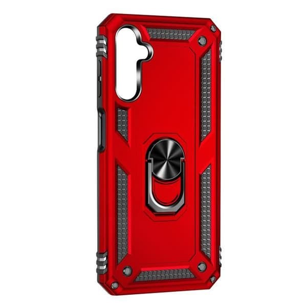 Ringfodral kompatibel med Samsung A14 4G och 5G Röd Ringfodral
