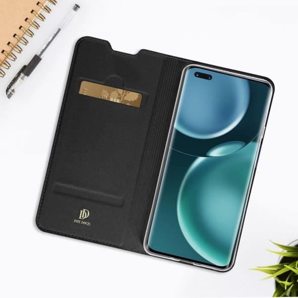 Honor Magic4 Pro Dux Ducis Fodral - Korthållare Video Support - Svart