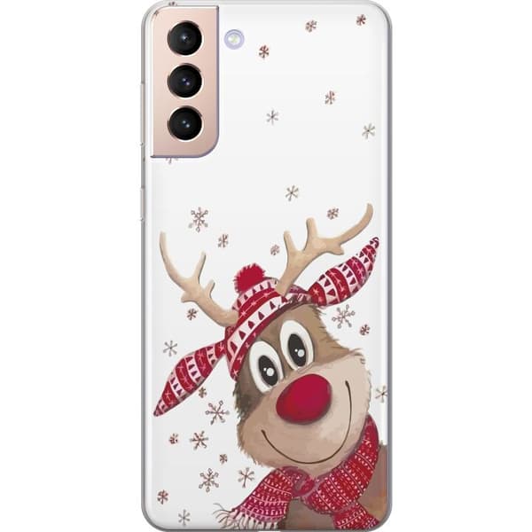 Samsung Galaxy S21 Genomskinligt Skal God Jul - Ren