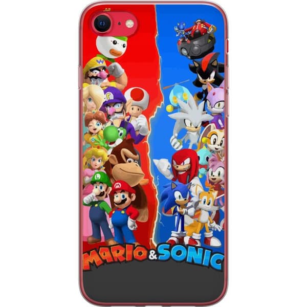 Apple iPhone SE (2022) Genomskinligt Skal Super Mario