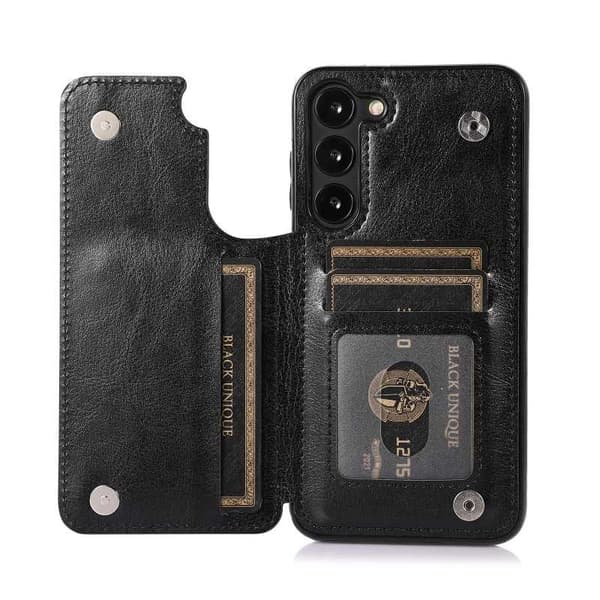 Samsung S23 FE stødsikker dækselkortholder 3-POCKET Flippr