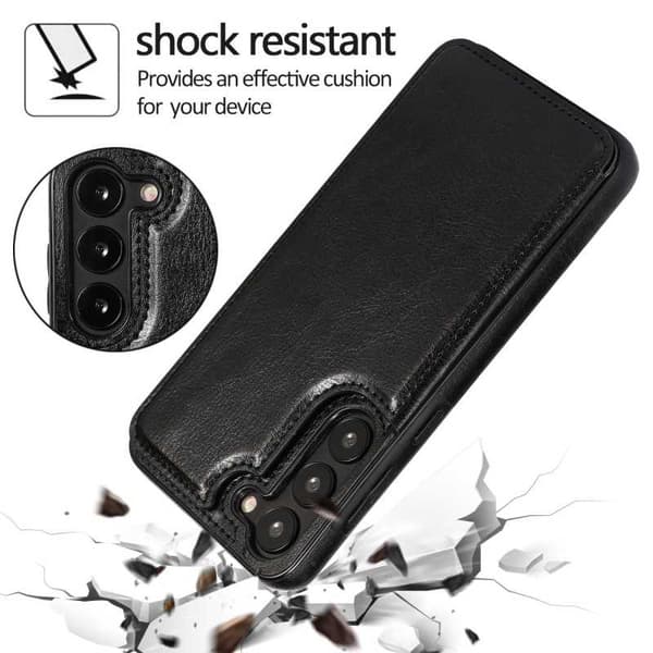 Samsung S23 FE stødsikker dækselkortholder 3-POCKET Flippr
