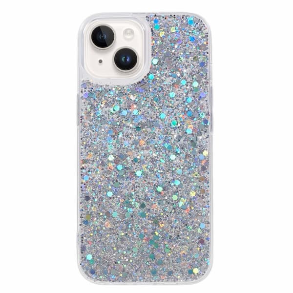 Nordic Covers iPhone 15 Kuori Sparkle Series Stardust Silver