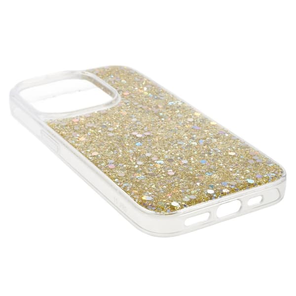 Nordic Covers iPhone 15 Pro Kuori Sparkle Series Citrine Gold