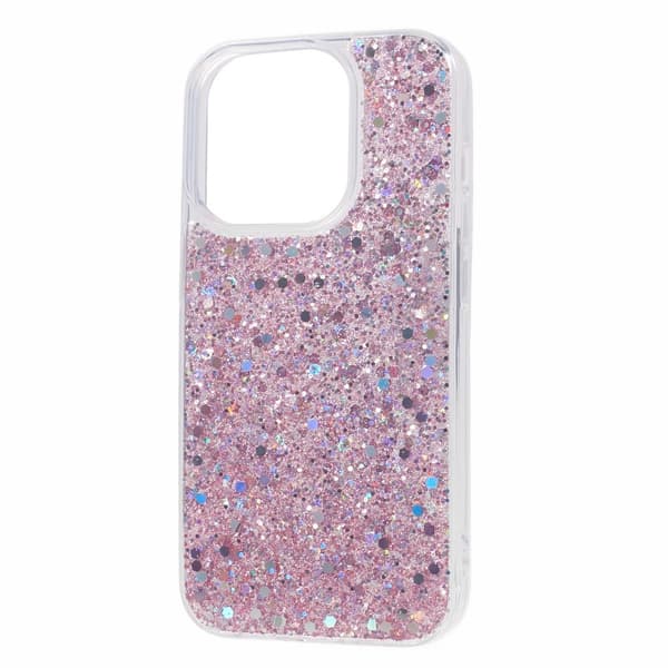 Nordic Covers iPhone 15 Pro Max Cover Sparkle Series Blossom Pink