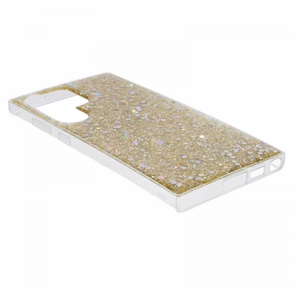 Nordic Covers Samsung Galaxy S23 Ultra Kuori Sparkle Series Citrine Gold