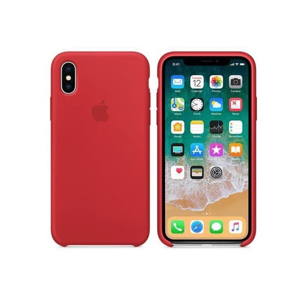 Apple iPhone X Silicone Case Red