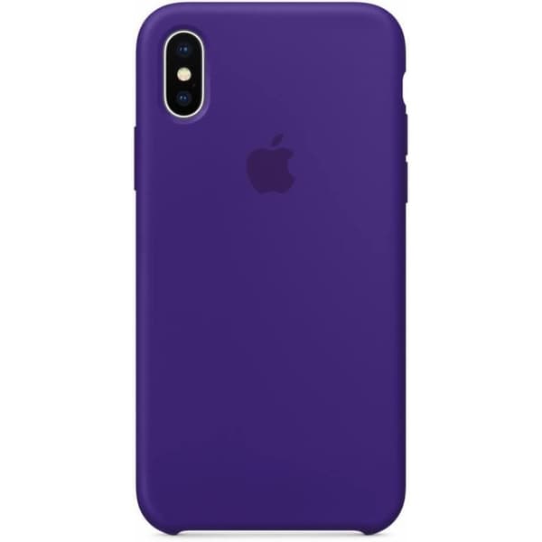Official Apple iPhone X Silicone Case/Cover - Ultra Violet (Purple)