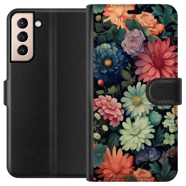 Samsung Galaxy S21 Plånboksfodral Blommor