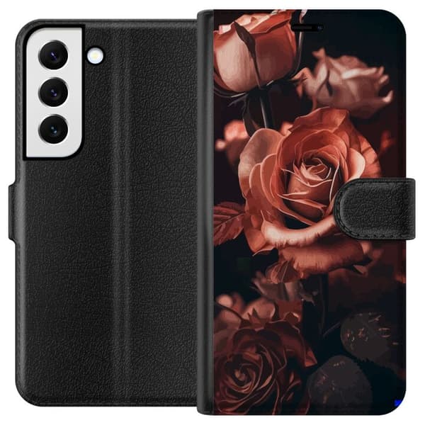 Samsung Galaxy S22 5G Tegnebogsetui Blomster