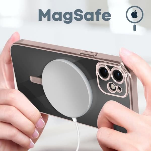 MagSafe iPhone 11 Fodral Silikon Rosa Magsafe Fodral