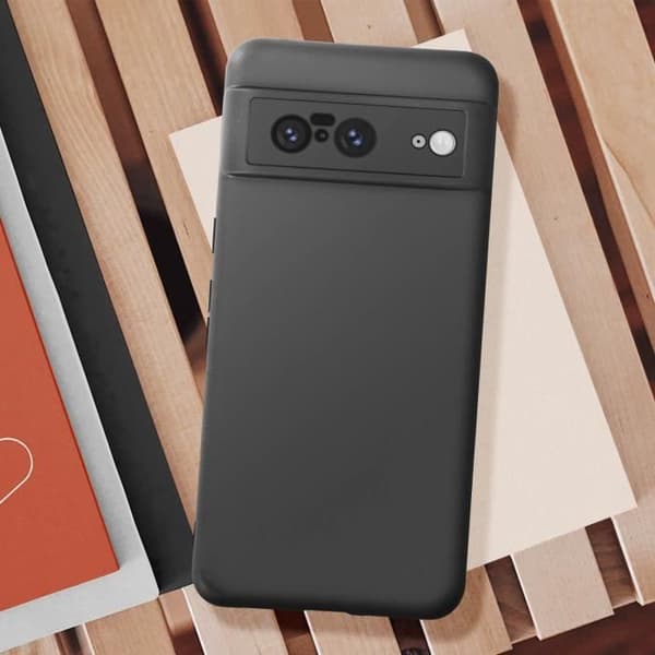 Coque - AVIZAR - Classic Case - Silikon mjuk - Svart - Google Pixel 8