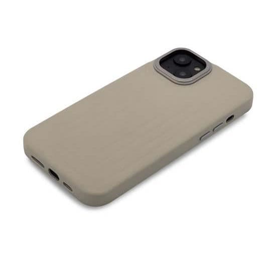 Coque - Avkodad - iPhone 14 - Full grain läder - Kompatibel med MagSafe - Semi-hård