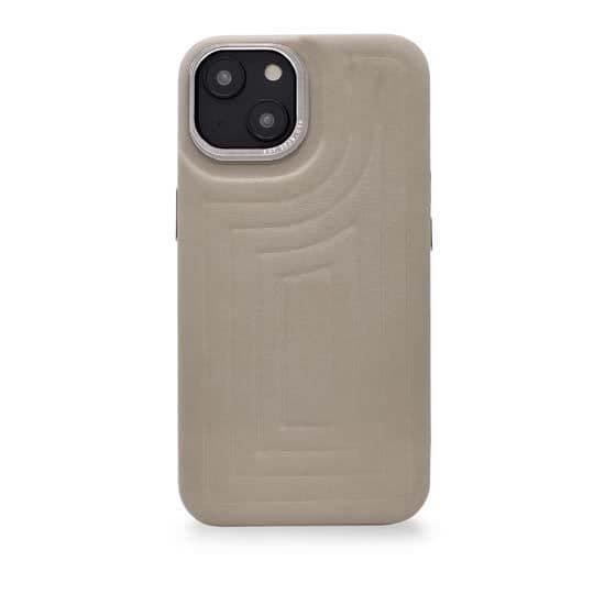 Coque - Avkodad - iPhone 14 - Full grain läder - Kompatibel med MagSafe - Semi-hård