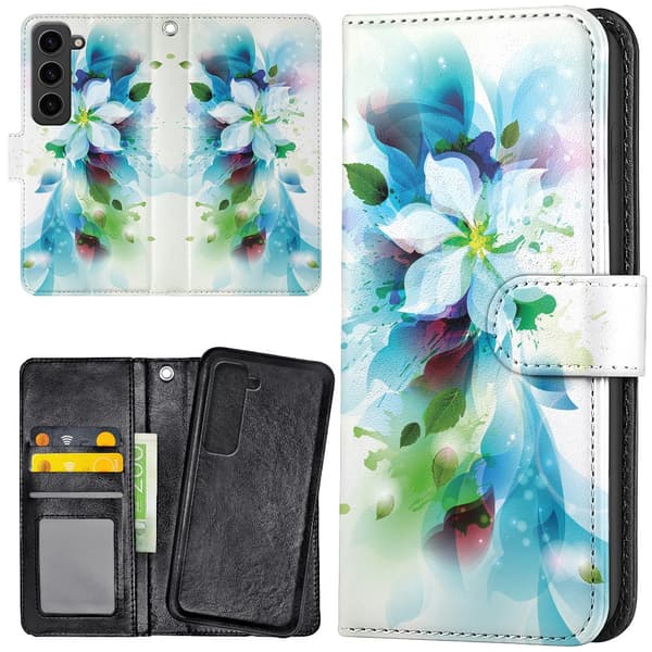 Samsung Galaxy S23 Plus - Lommebok Deksel Blomst