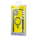 Miniatyrbillede 3 af 7: Baseus Frame Transparent Magnetic Case and Tempered Glass set for iPhone 14 Plus (blue)
