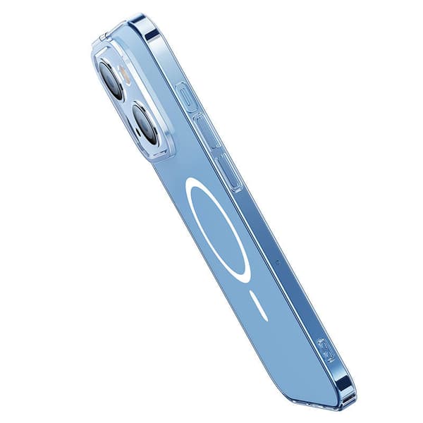 HUSA SMARTPHONE Baseus Crystal Series Magnetic Case, pentru Iphone 14 Plus, contine 1 x folie sticla display, material silicon, transparent "ARJC01000