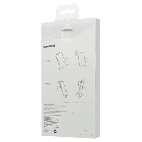 HUSA SMARTPHONE Baseus Crystal Series Magnetic Case, pentru Iphone 14 Plus, contine 1 x folie sticla display, material silicon, transparent "ARJC01000