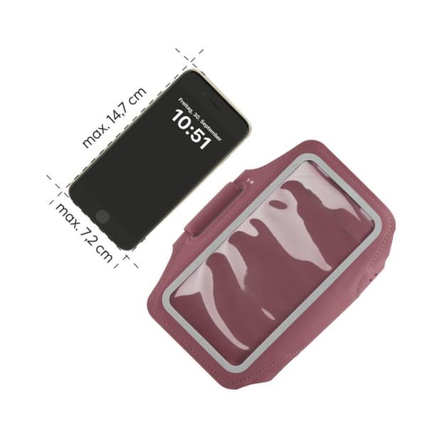 Hama "Finest Sports" Sports Wrist Strap for Mobile Phones, Water-Repellent, XL, rose