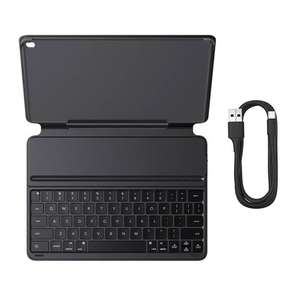 Baseus iPad 10.2 (2019/2020/2021) case Brilliance with BT 5.3 keyboard (QWERTY) and Type-C cable, Black (P40112602111-01)