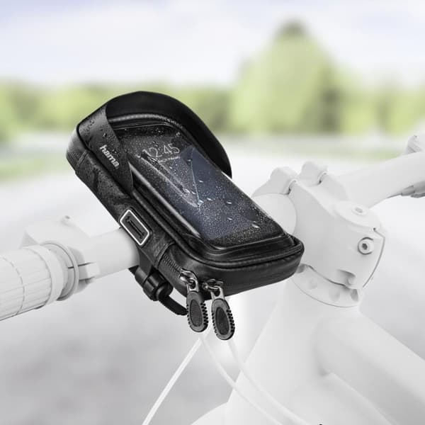 Hama "Multi" Smartphone Bag as Handlebar Bag for Bicycles, Waterproof