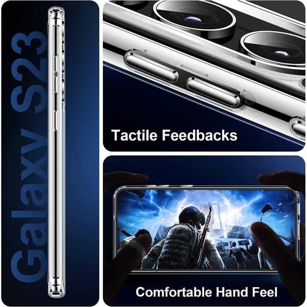 Samsung S23 FE Transparent stødabsorberende cover Enkelt