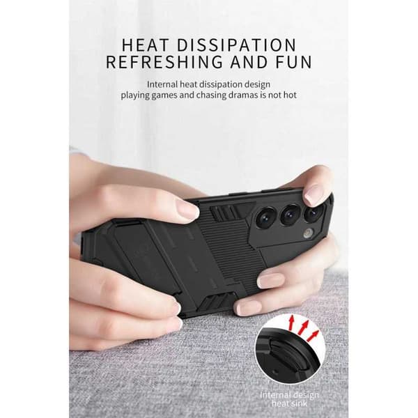 Samsung S23 FE stødsikkert cover med Kickstand ThinArmor V2