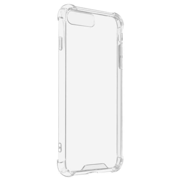iPhone 8 Plus och 7 Plus Fodral Mjuk silikon Stötsäkra hörn Transparent - AVIZAR - Vit - Slät - Blandat