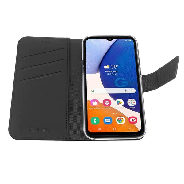 Celly Samsung Galaxy A14 Etui Wally Wallet Case Sort