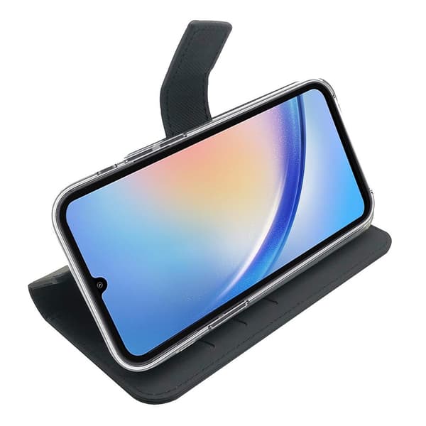 Celly Samsung Galaxy A34 5G Fodral Wally Wallet Case Svart