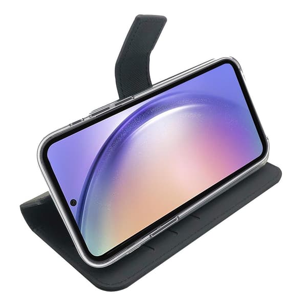 Celly Samsung Galaxy A54 5G Kotelo Wally Wallet Case Musta