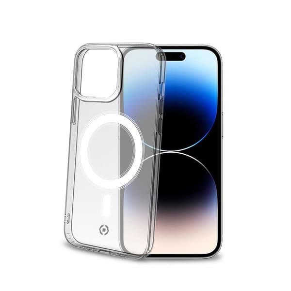 Celly iPhone 14 Pro Max Skal GELSKINMAG MagSafe Transparent