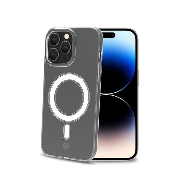 Celly iPhone 14 Pro Max Kuori GELSKINMAG MagSafe Läpinäkyvä
