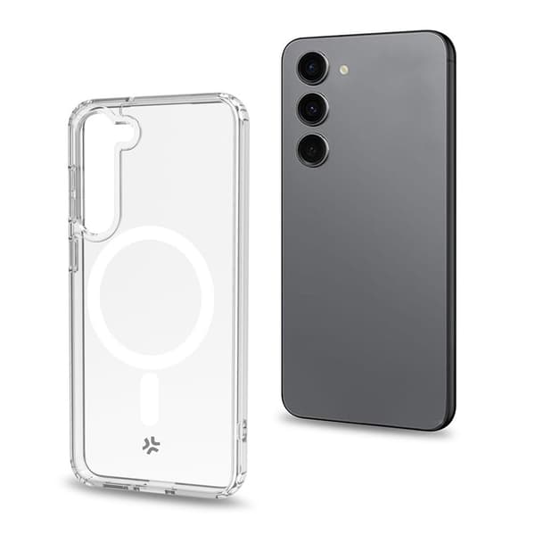 Celly Samsung Galaxy S23 Skal GELSKINMAG MagSafe Transparent