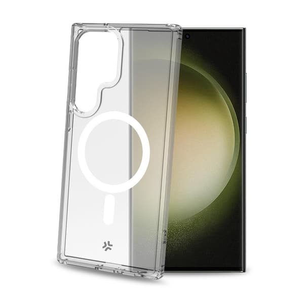 Celly Samsung Galaxy S23 Ultra Cover GELSKINMAG MagSafe Transparent