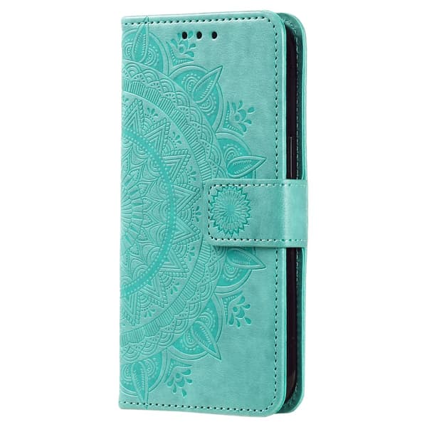 SKALO Sony Xperia 5 V Mandala Flip Cover - Turkis