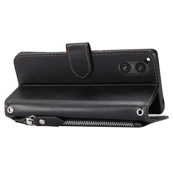 SKALO Sony Xperia 5 V Evelope Clutch 5-Fack - Svart