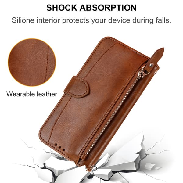 SKALO Sony Xperia 5 V Evelope Clutch 5-Fack - Brun