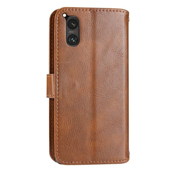 SKALO Sony Xperia 5 V Evelope Clutch 5-Fack - Brun