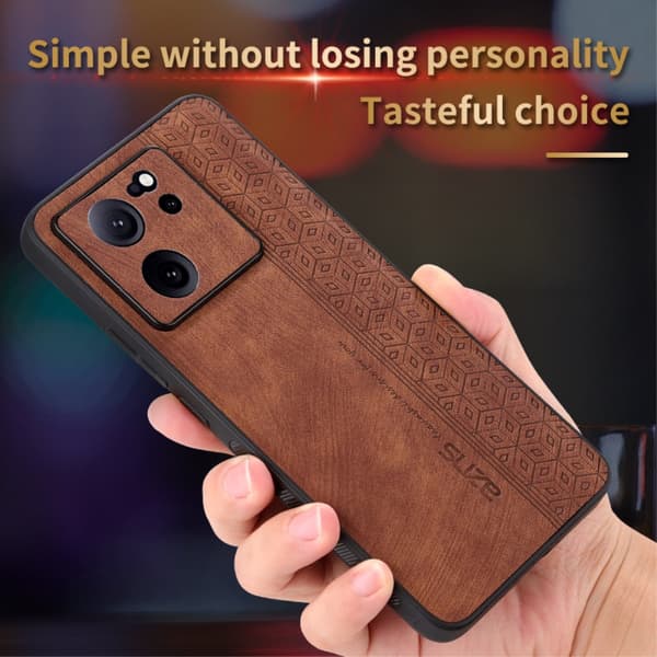 SKALO Xiaomi 13T/13T Pro AZNS PU-Läder Skal - Grön