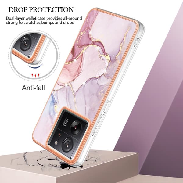 SKALO Xiaomi 13T/13T Pro Marmori TPU kuori - #3