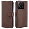 Pikkukuva 1 / 6: SKALO Xiaomi 13T/13T Pro Premium Wallet Lompakkokotelo - Ruskea