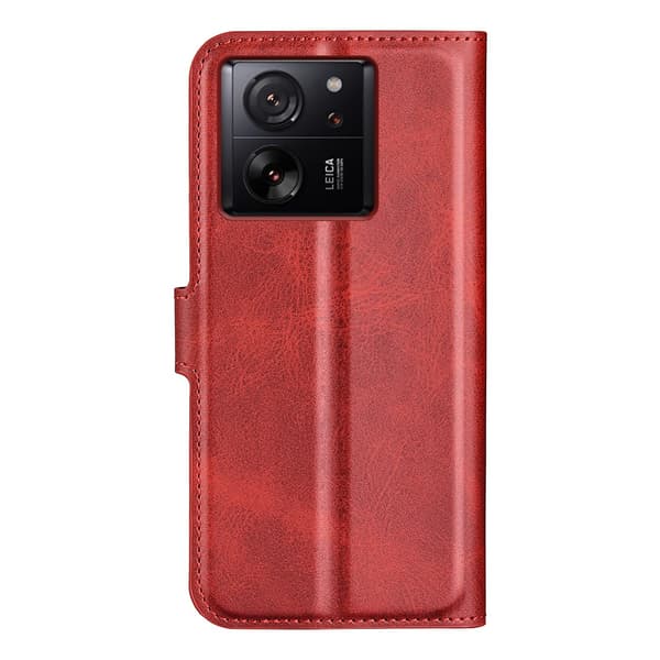 SKALO Xiaomi 13T/13T Pro Premium Wallet Lompakkokotelo - Punainen